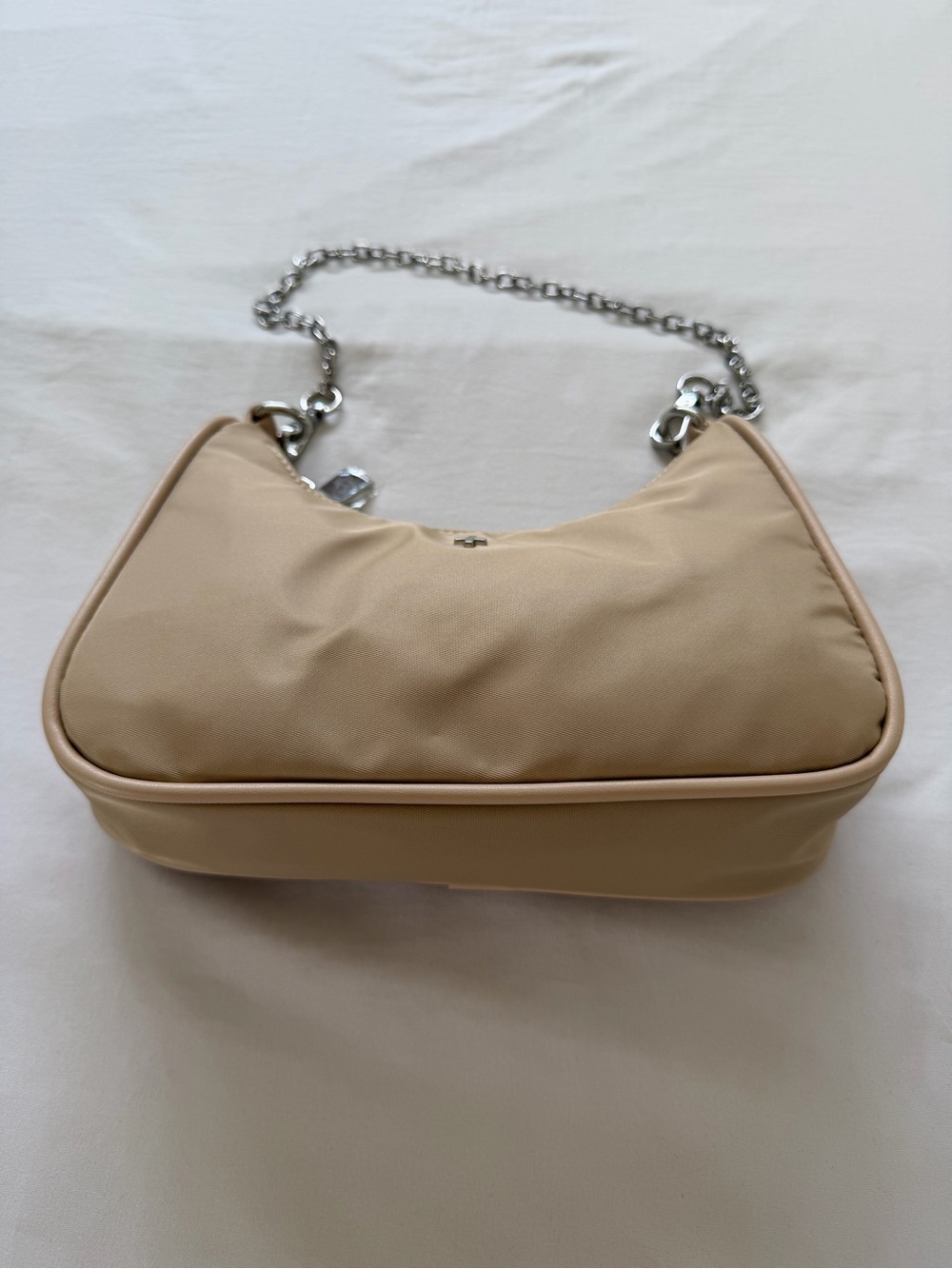 Peta + Jain Beige Shoulder Bag Chain with additional crossbody strap - Picture 3 of 4
